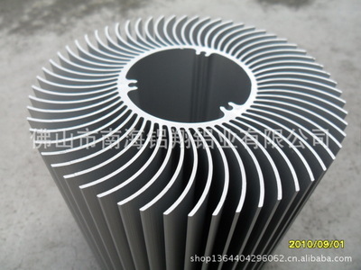【LED太阳阳花散热器(48号)直径60NN*内径30MM,米重2.55KG】价格,厂家,图片,其他铝合金材,佛山市南海铝翔铝业-
